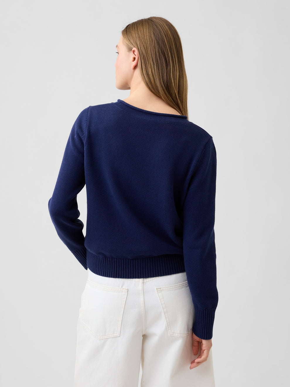 Rollneck Intarsia Sweater - Lobster print