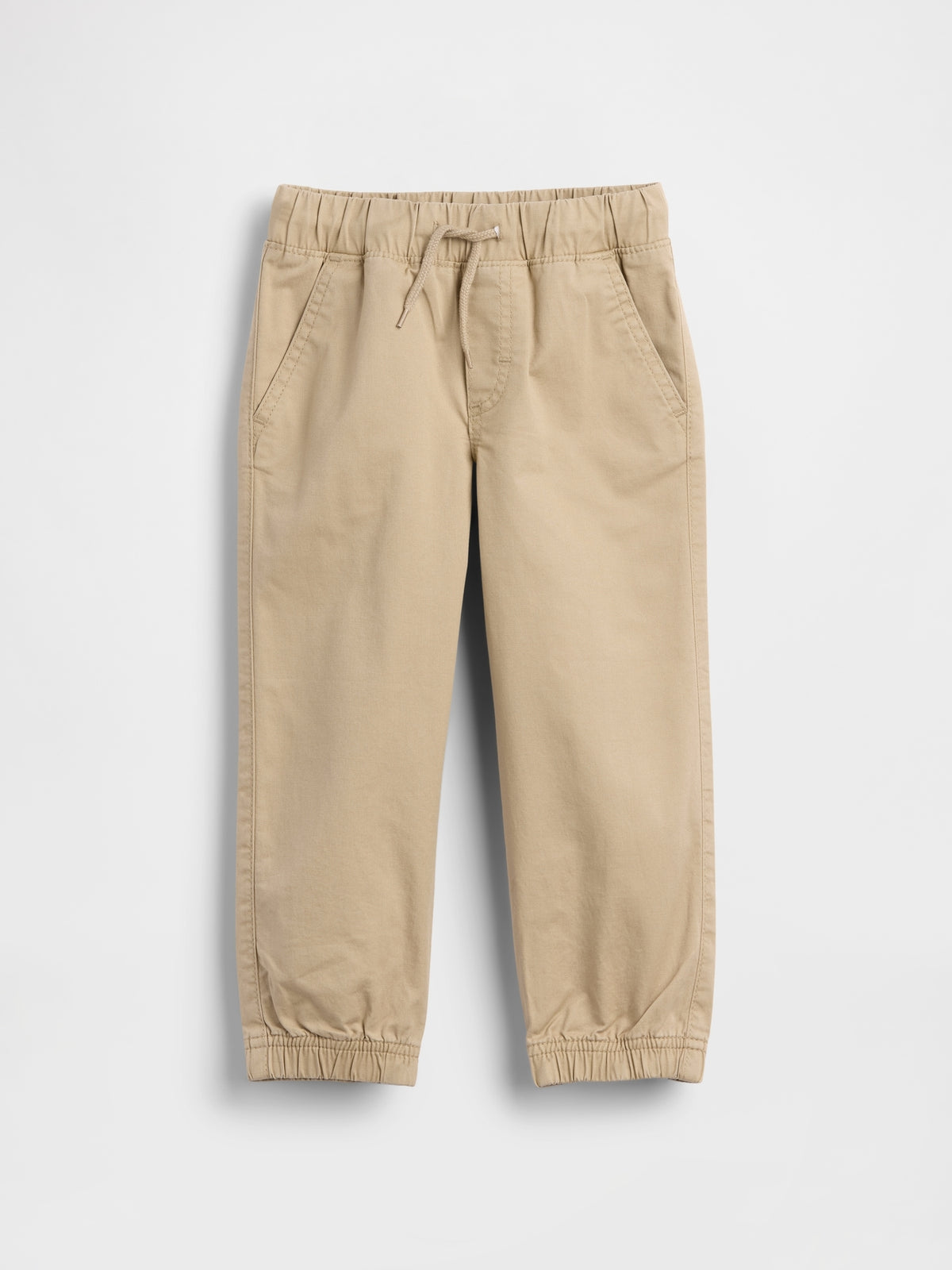 Gap Baby & Toddler Pull-On Everyday Joggers in Iconic khaki, product-only front view