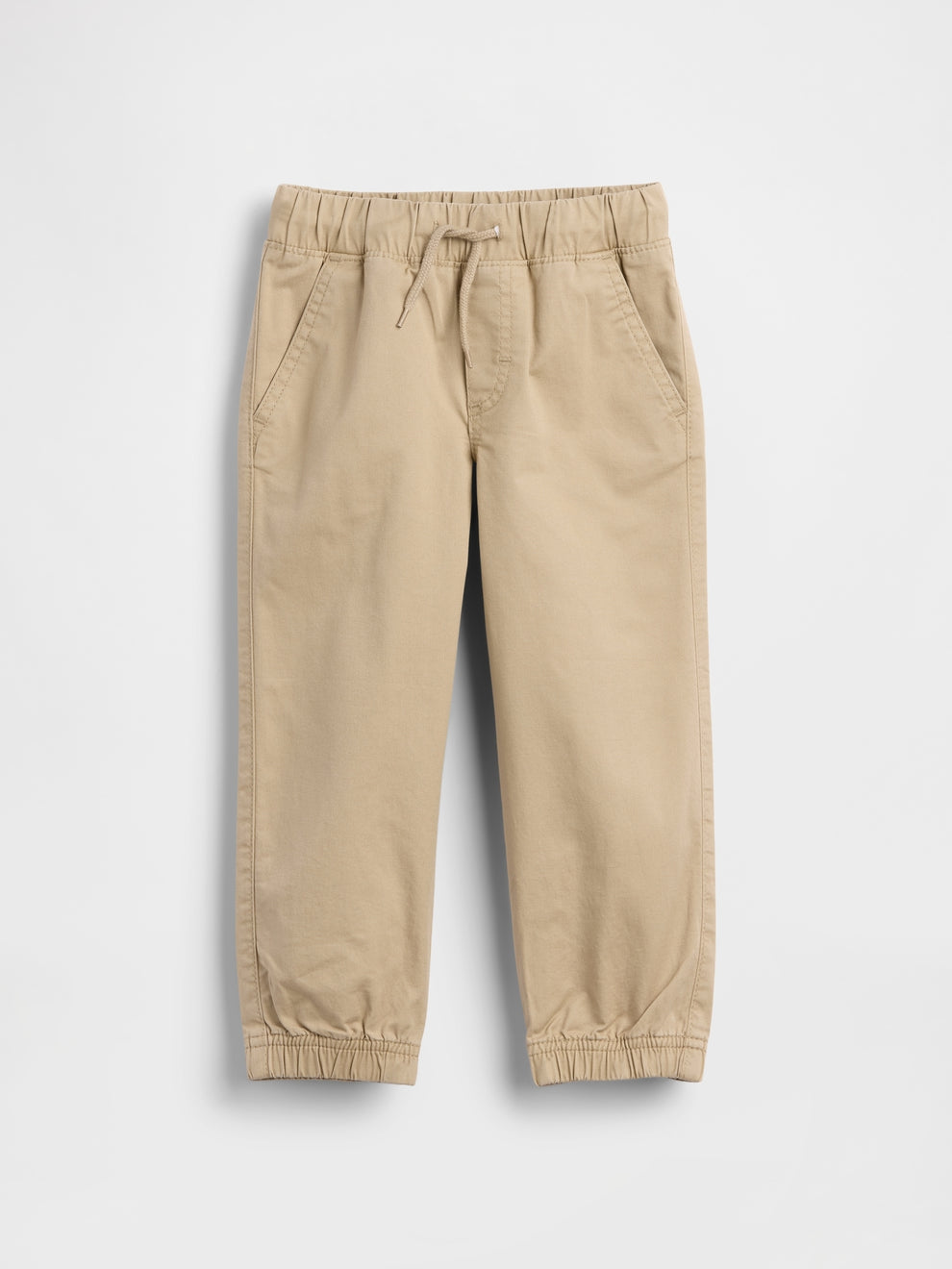 Gap Baby & Toddler Pull-On Everyday Joggers in Iconic khaki, product-only front view