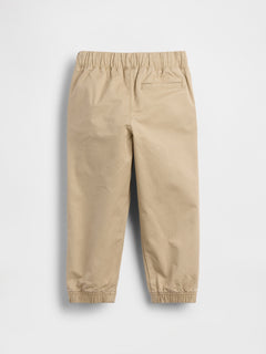 Gap Baby & Toddler Pull-On Everyday Joggers in Iconic khaki, product-only back view