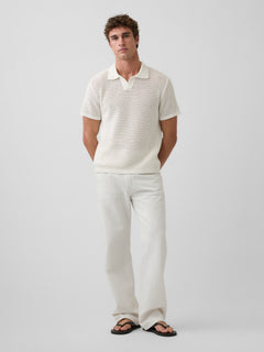 Mesh Polo Sweater - SS RELAXED JC:968NOW1