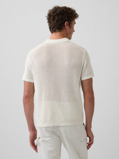 Mesh Polo Sweater - SS RELAXED JC:968NOW1
