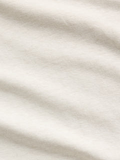 Linen-Cotton Oversized Crop T-Shirt - CHINO GREY 92027 039