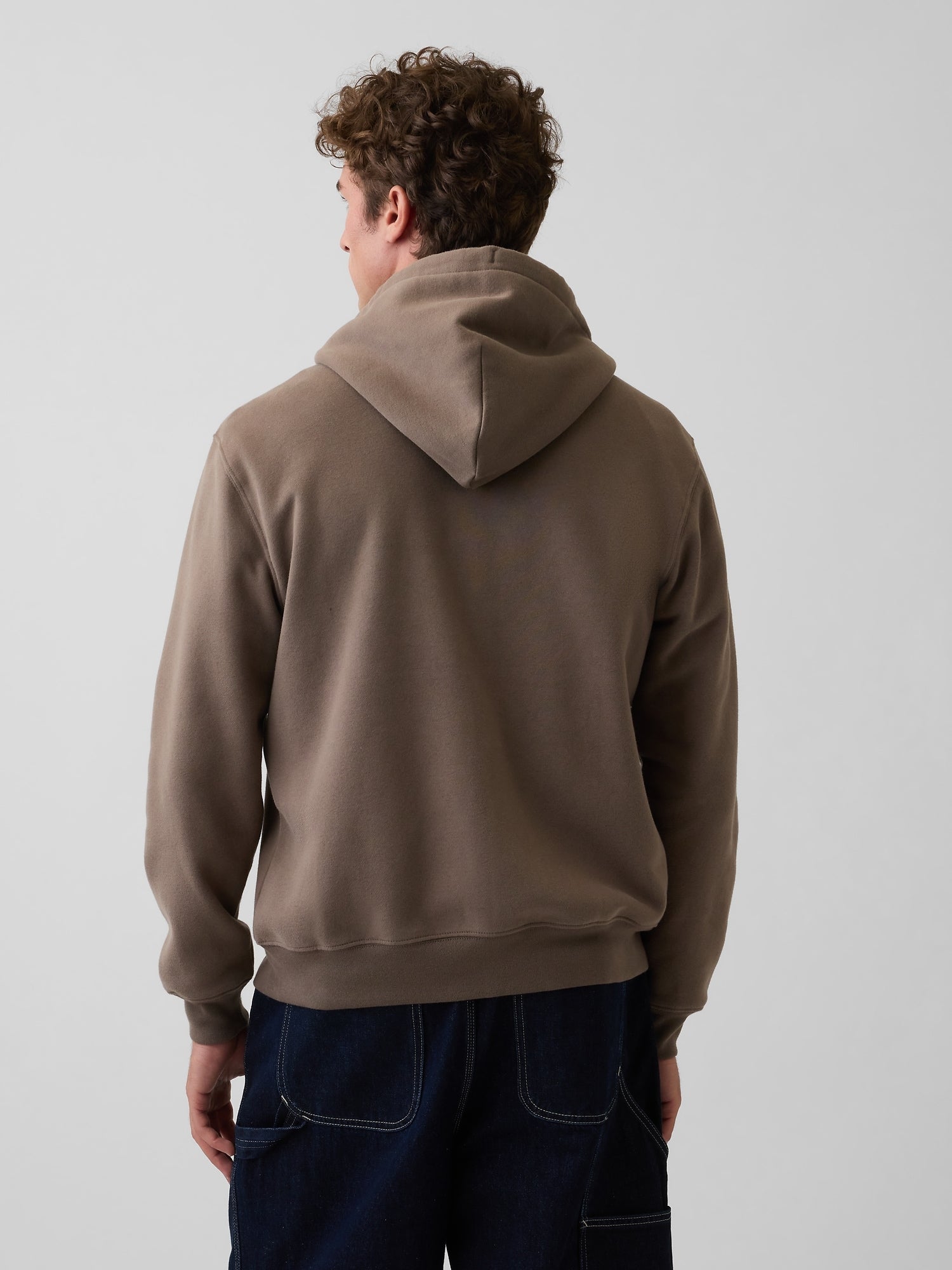 Adult VintageSoft Arch Logo Zip Hoodie - Toasted almond brown
