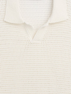 Mesh Polo Sweater - SS RELAXED JC:968NOW1