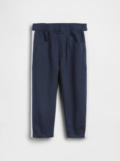 Gap Baby & Toddler UltraSoft Pull-On Stripe Barrel Pants in Vintage navy, product-only front view