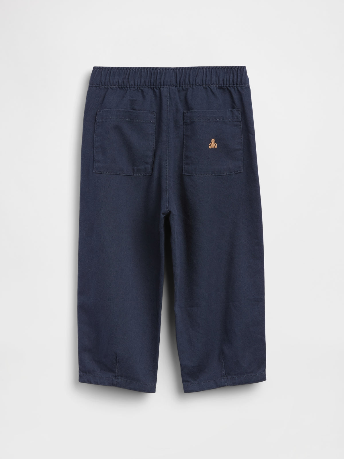 Gap Baby & Toddler UltraSoft Pull-On Stripe Barrel Pants in Vintage navy, product-only back view