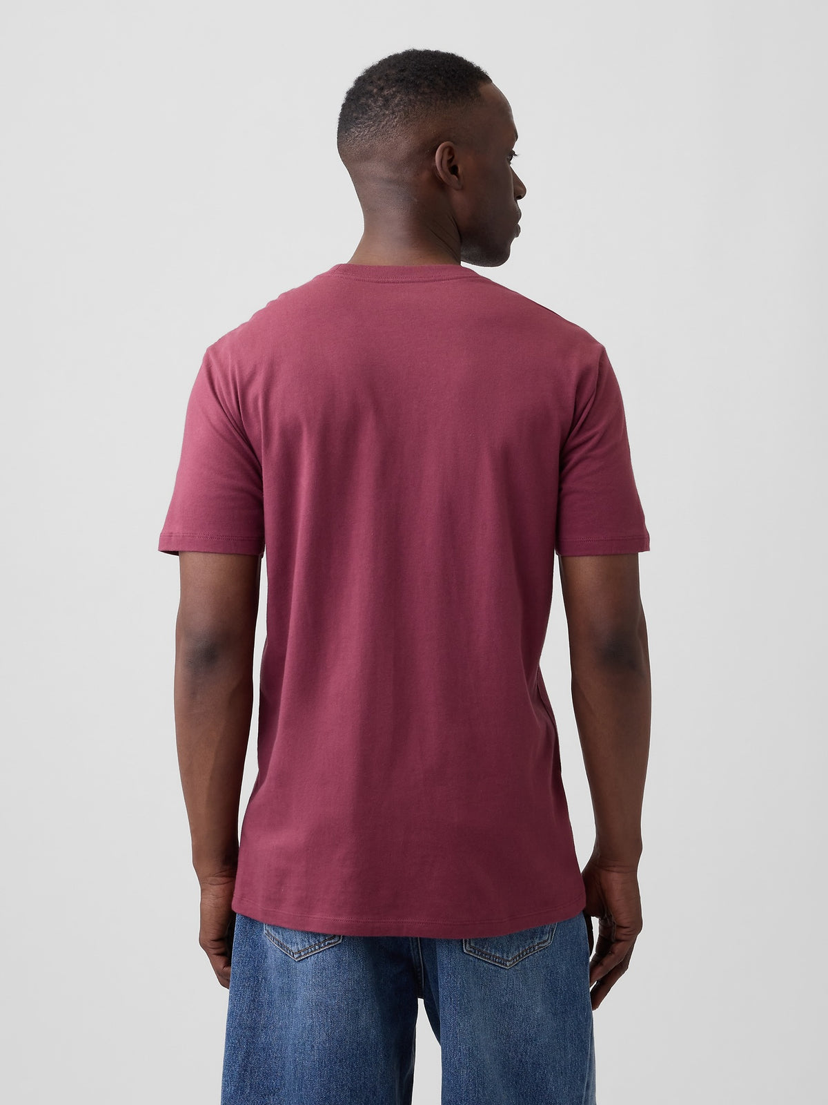Everyday Soft Crewneck T-Shirt - PLUM HEATHER 669