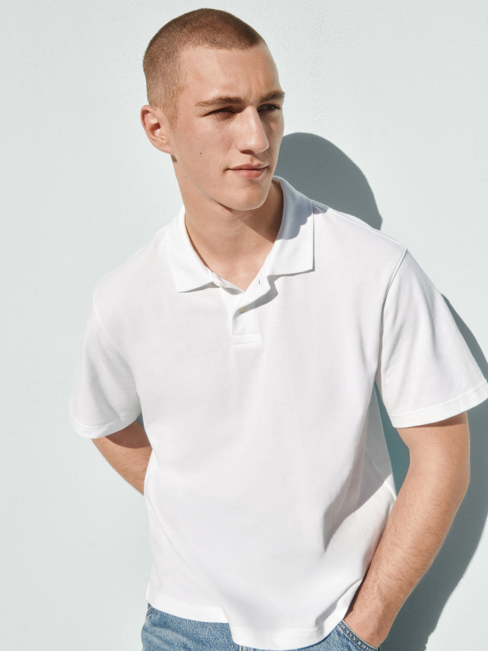Relaxed Pique Polo - New off white