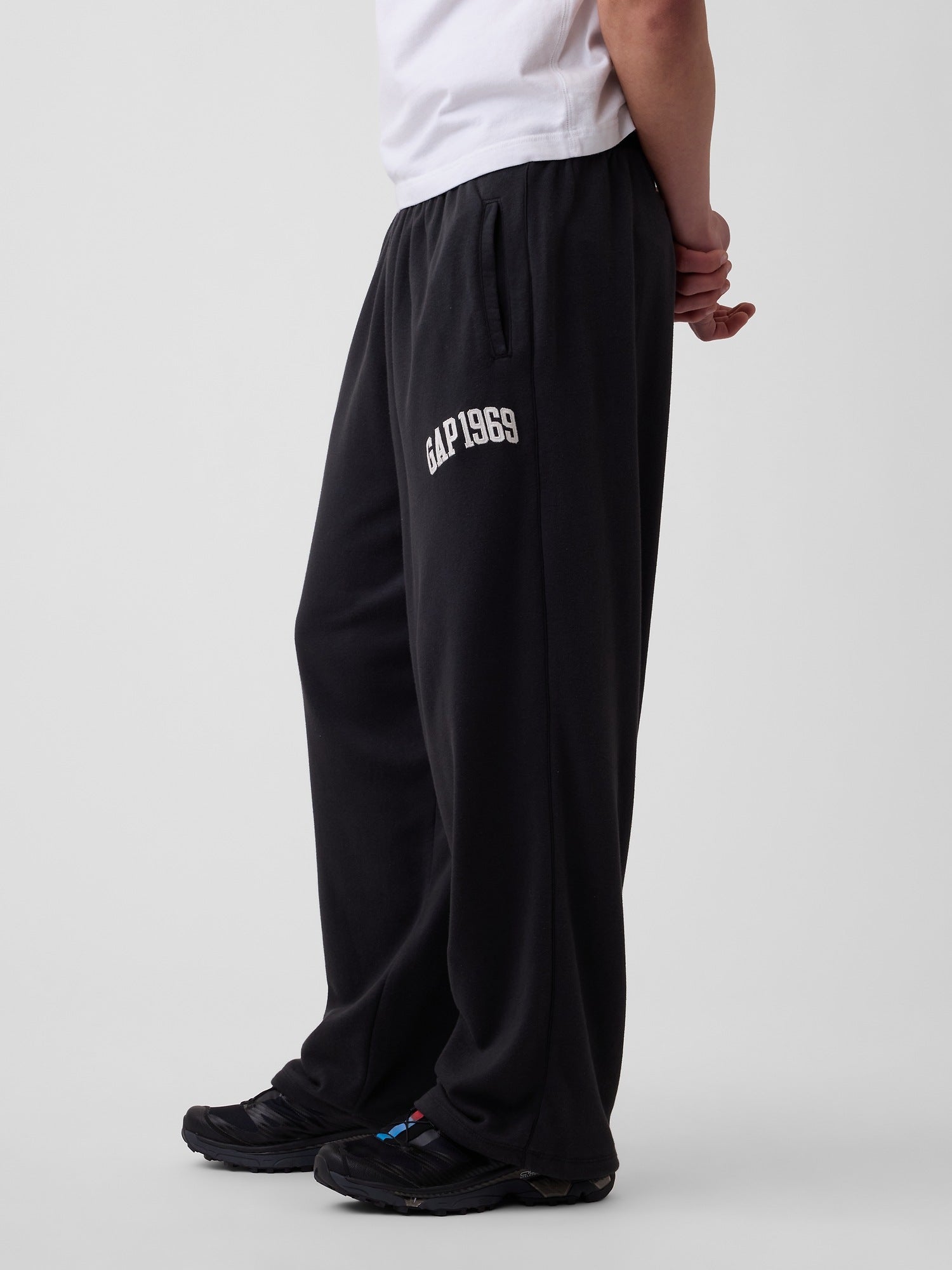 French Terry Baggy Gap 1969 Logo Sweat Pants - moonless night