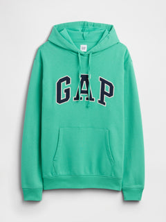 Relaxed Gap Logo Hoodie - Bright meadow green