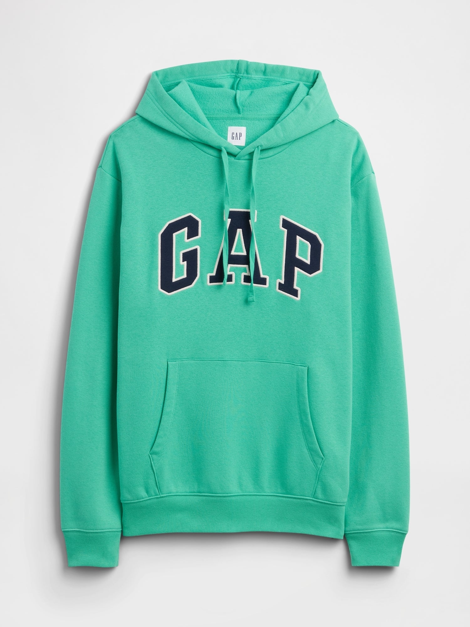 Relaxed Gap Logo Hoodie - Bright meadow green