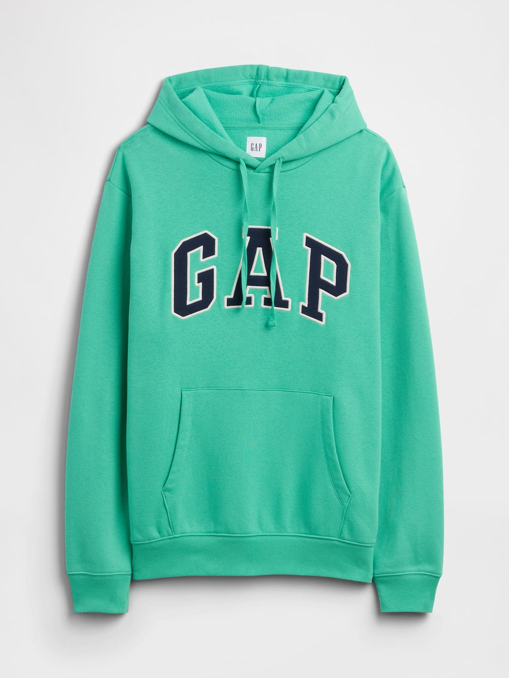 Relaxed Gap Logo Hoodie - Bright meadow green