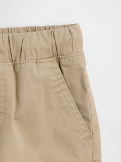 Gap Baby & Toddler Pull-On Everyday Joggers in Iconic khaki, waistband and pocket detail