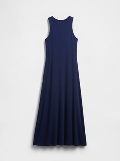 Modern Rib Shelf-Bra Maxi Dress - Mariner navy blue