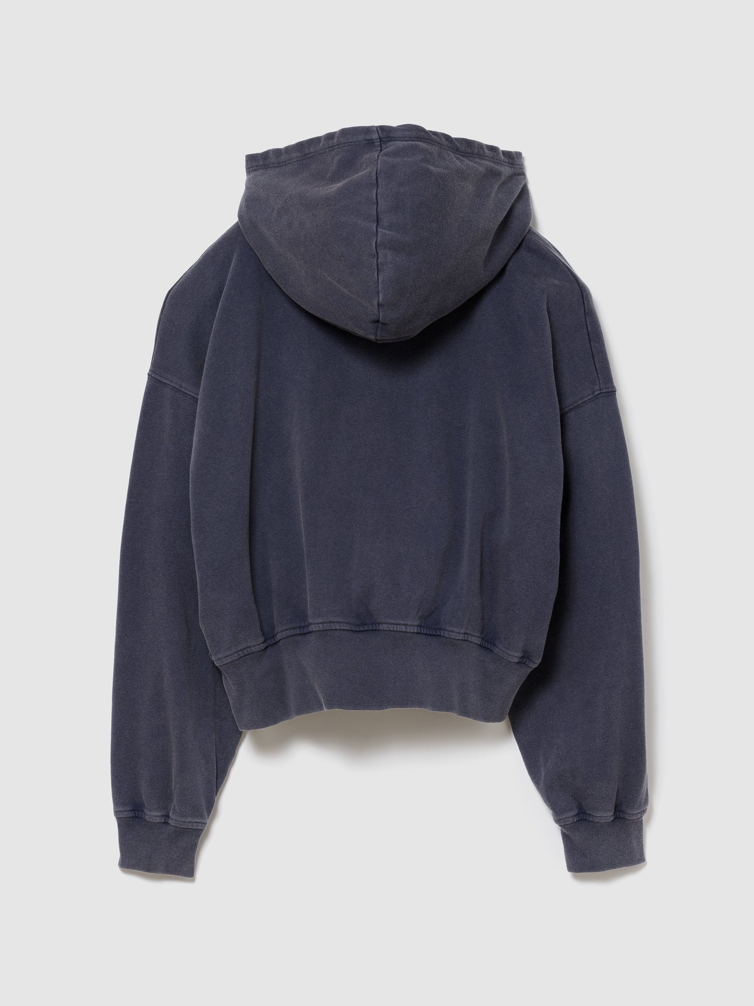 French Terry Oversized Gap Logo Zip Hoodie - blue