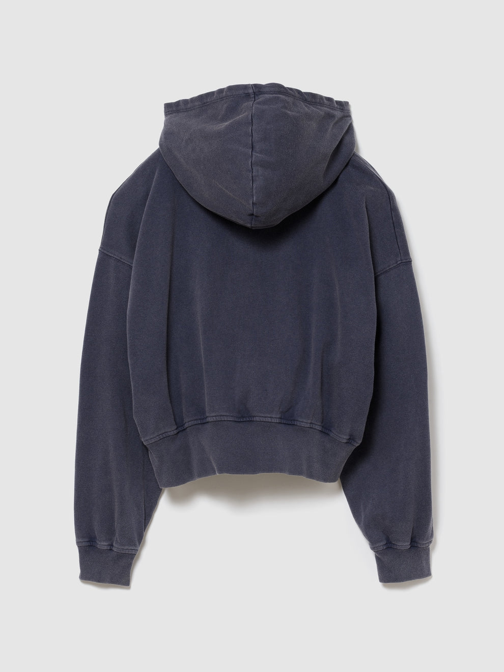 French Terry Oversized Gap Logo Zip Hoodie - blue