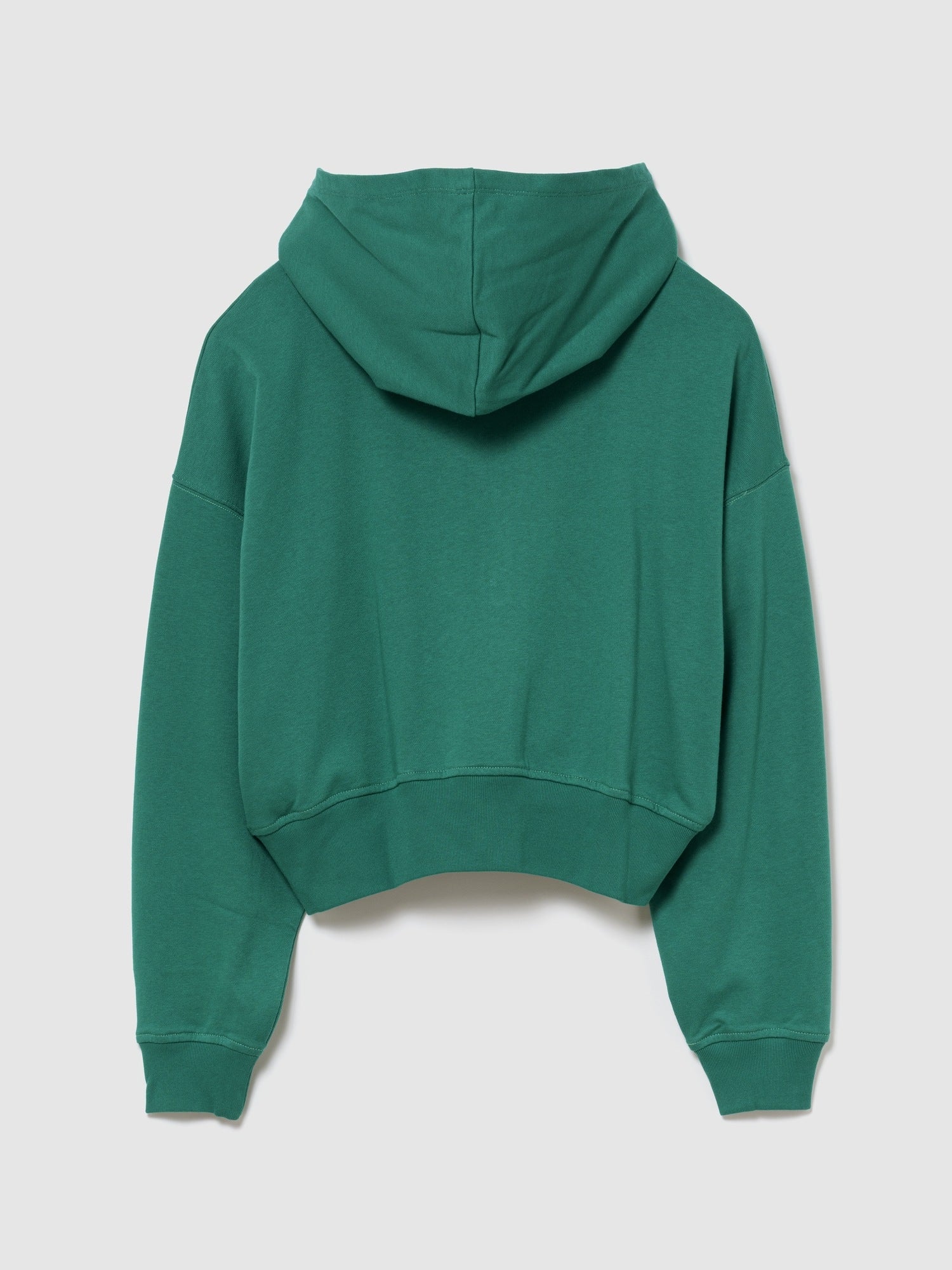French Terry Oversized Gap Logo Zip Hoodie - BAIZE GREEN 421