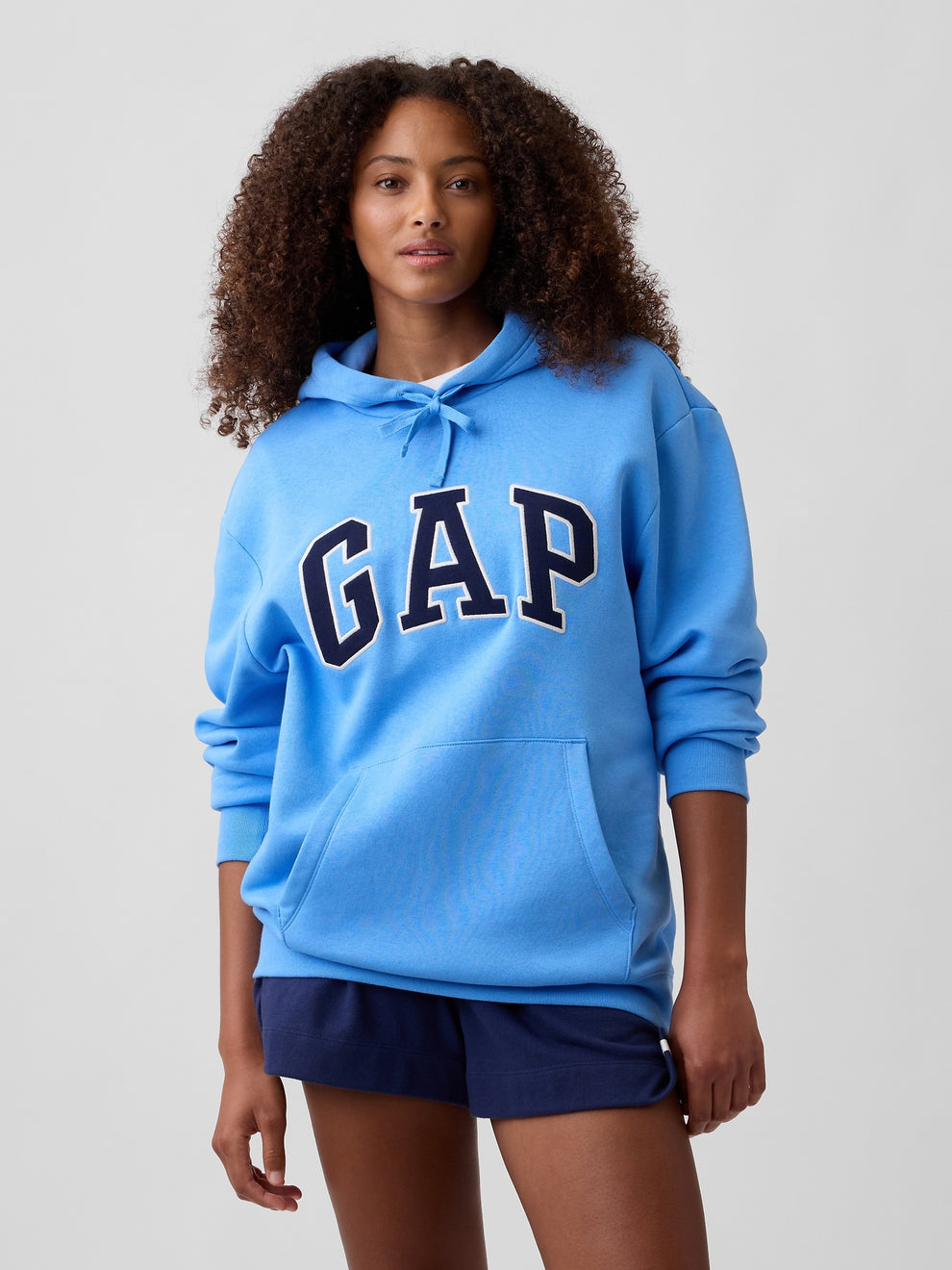 Relaxed Gap Logo Hoodie - Union blue