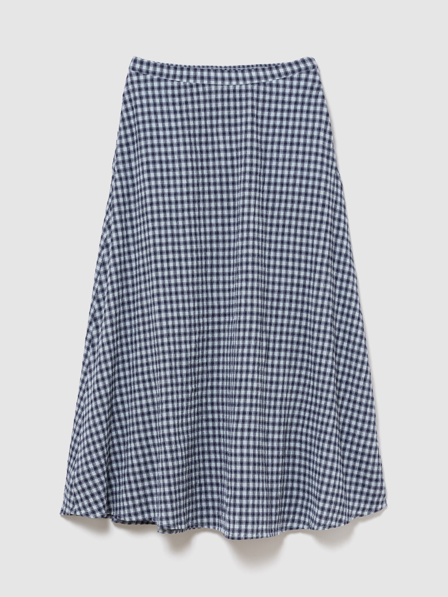 Gingham Maxi Skirt - MAXI GINGHAM S:151BLGH