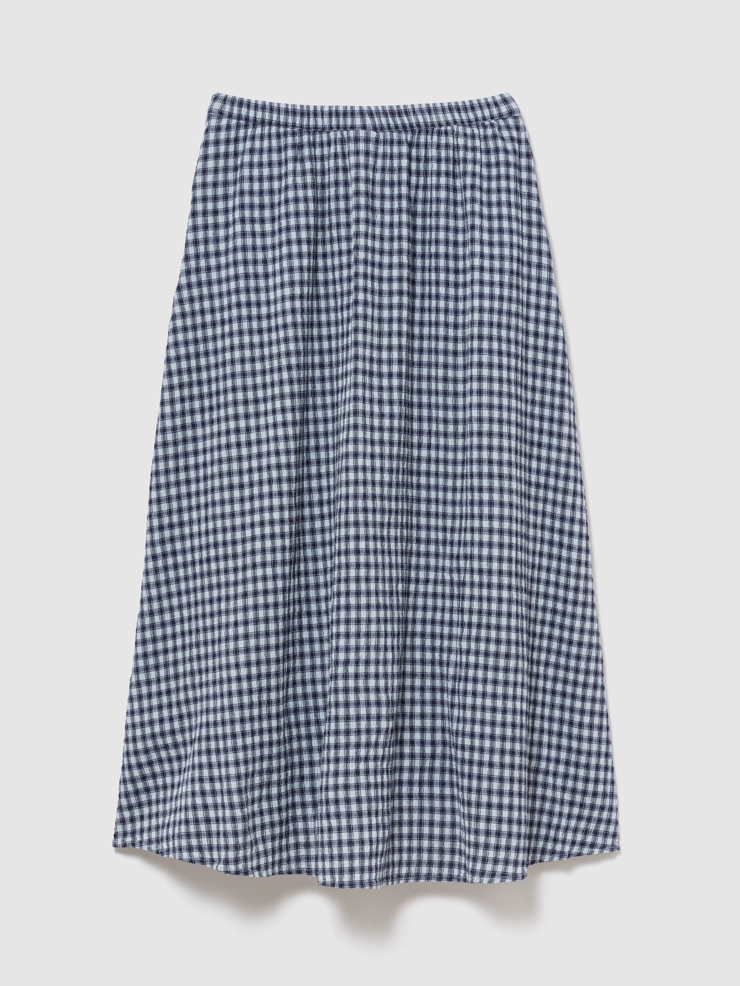 Gingham Maxi Skirt - MAXI GINGHAM S:151BLGH