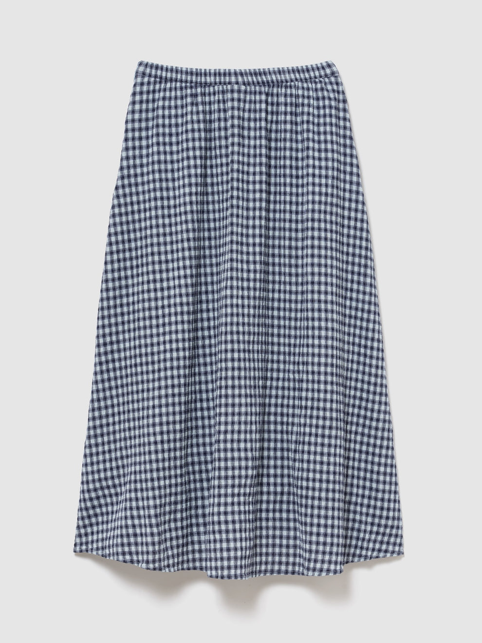 Gingham Maxi Skirt - MAXI GINGHAM S:151BLGH