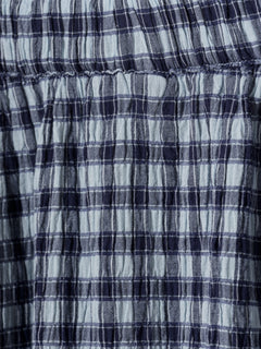Gingham Maxi Skirt - MAXI GINGHAM S:151BLGH