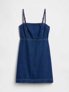 Denim Mini Dress - Medium wash