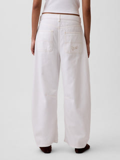 High Rise UltraSoft Horseshoe Jeans - new off white