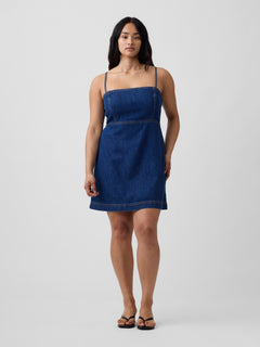 Denim Mini Dress - Medium wash
