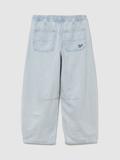 Mid Rise UltraSoft Stripe Easy Horseshoe Jeans - blue railroad stripe