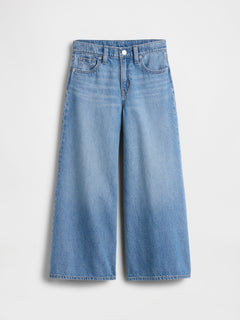 Gap Kids Low Rise Baggy Jeans in medium wash, product-only front view