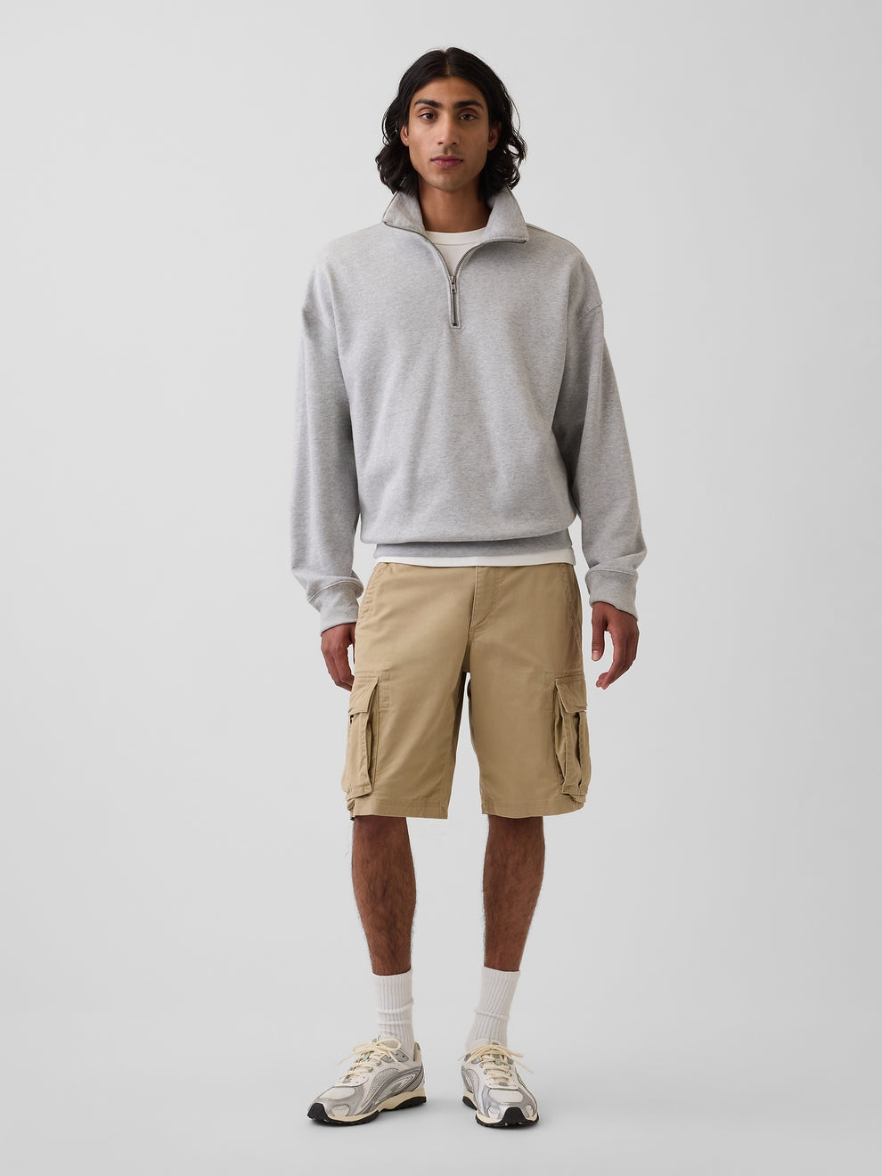 11" Relaxed Cargo Shorts - Iconic khaki