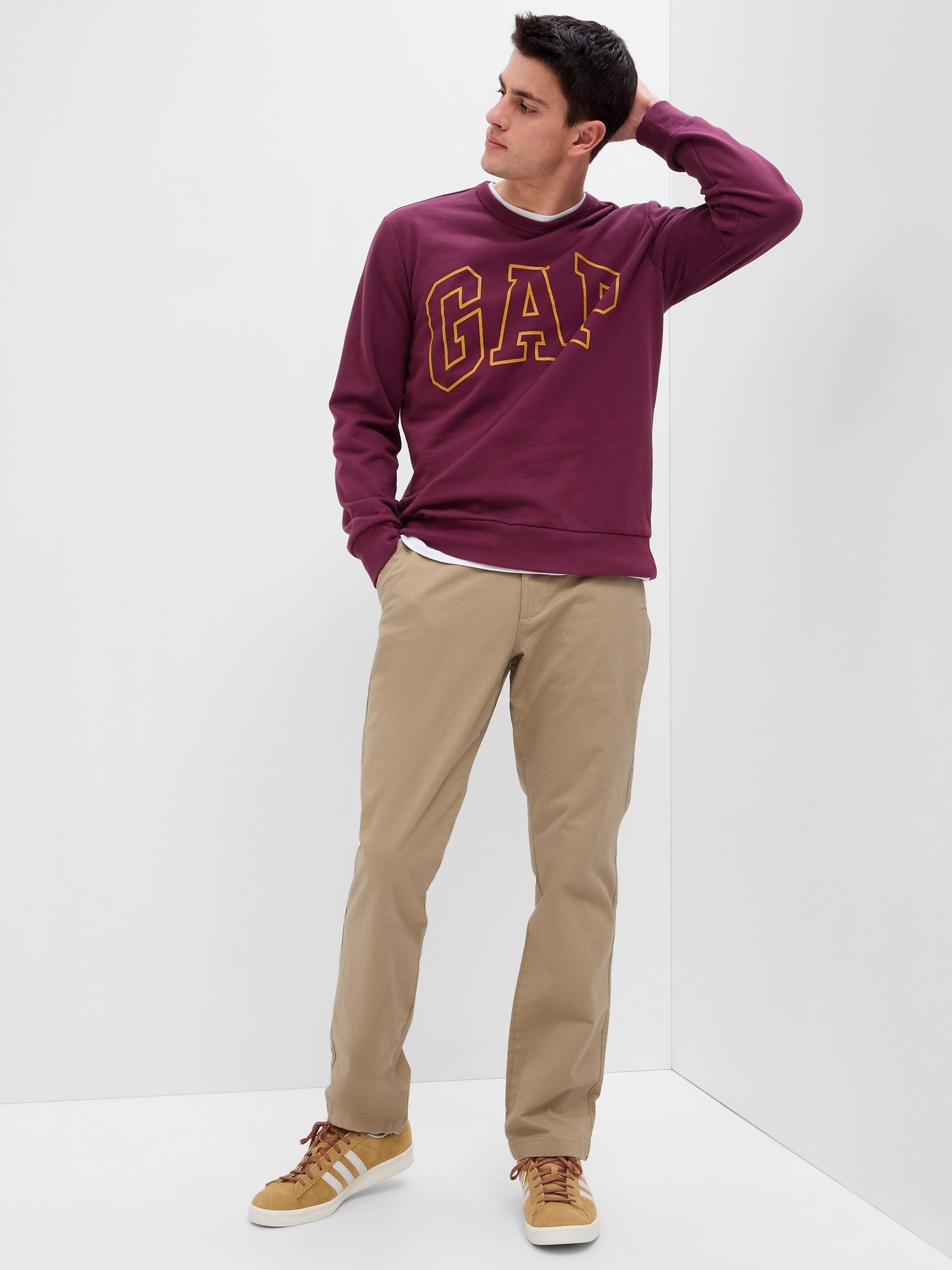 Essential Khakis in Straight Fit with GapFlex - iconic khaki