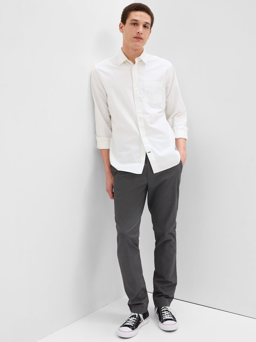 Slim Khakis - soft black