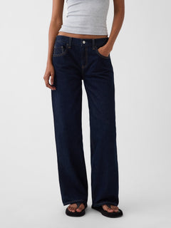 The Hailey Low Rise Loose Jean - Midnight Indigo