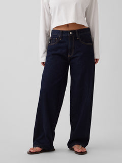 The Hailey Extra Baggy Jean - Midnight Indigo