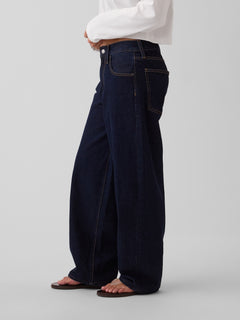 The Hailey Extra Baggy Jean - Midnight Indigo