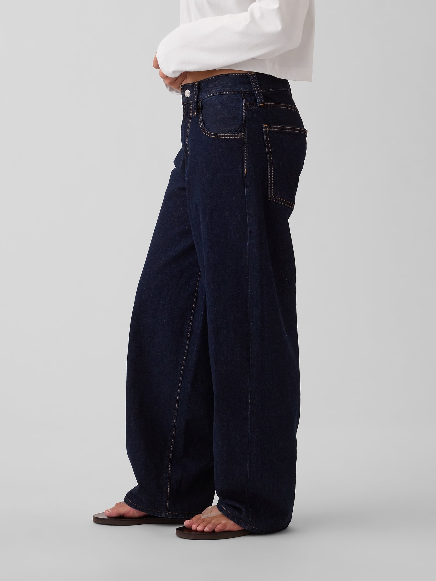The Hailey Extra Baggy Jean - Midnight Indigo