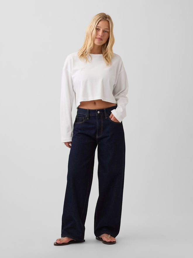 The Hailey Extra Baggy Jean - Midnight Indigo