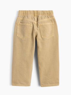 Gap Baby & Toddler Pull-On Baggy Jeans in Iconic khaki, product-only back view