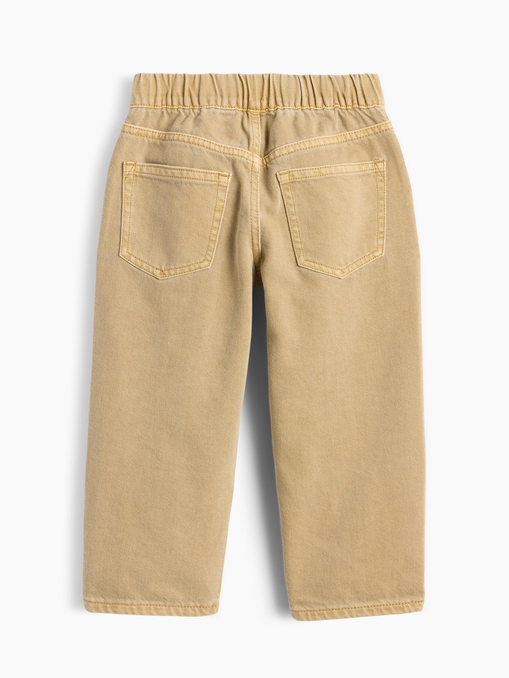 Gap Baby & Toddler Pull-On Baggy Jeans in Iconic khaki, product-only back view
