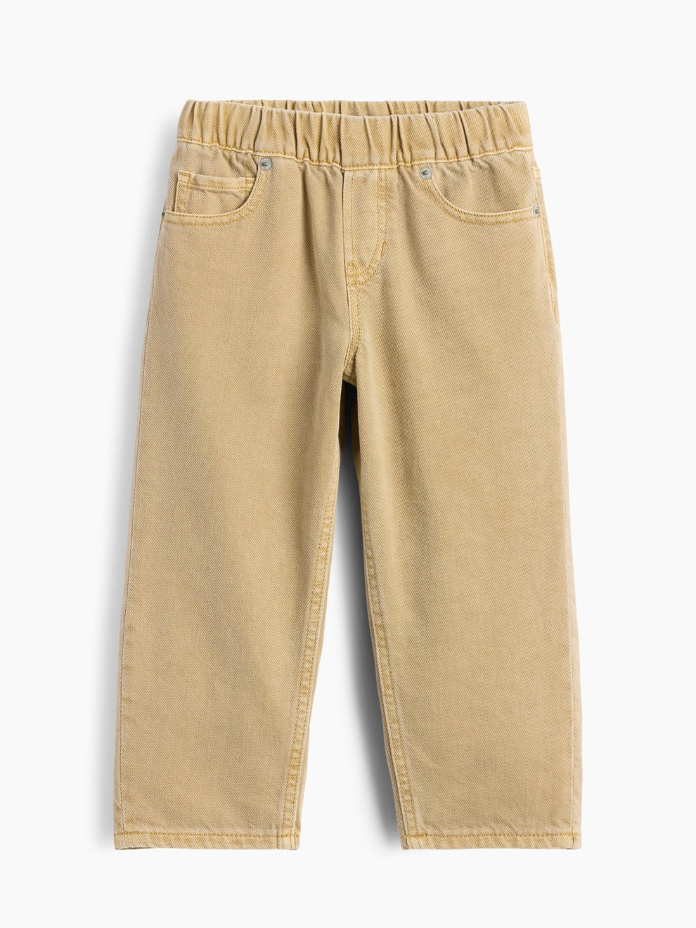 Gap Baby & Toddler Pull-On Baggy Jeans in Iconic khaki, product-only front view