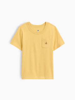Gap Baby & Toddler Mix & Match Pocket T-Shirt in French almond, product-only front view