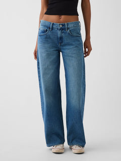 The Hailey Low Rise Loose Jean - Light Indigo