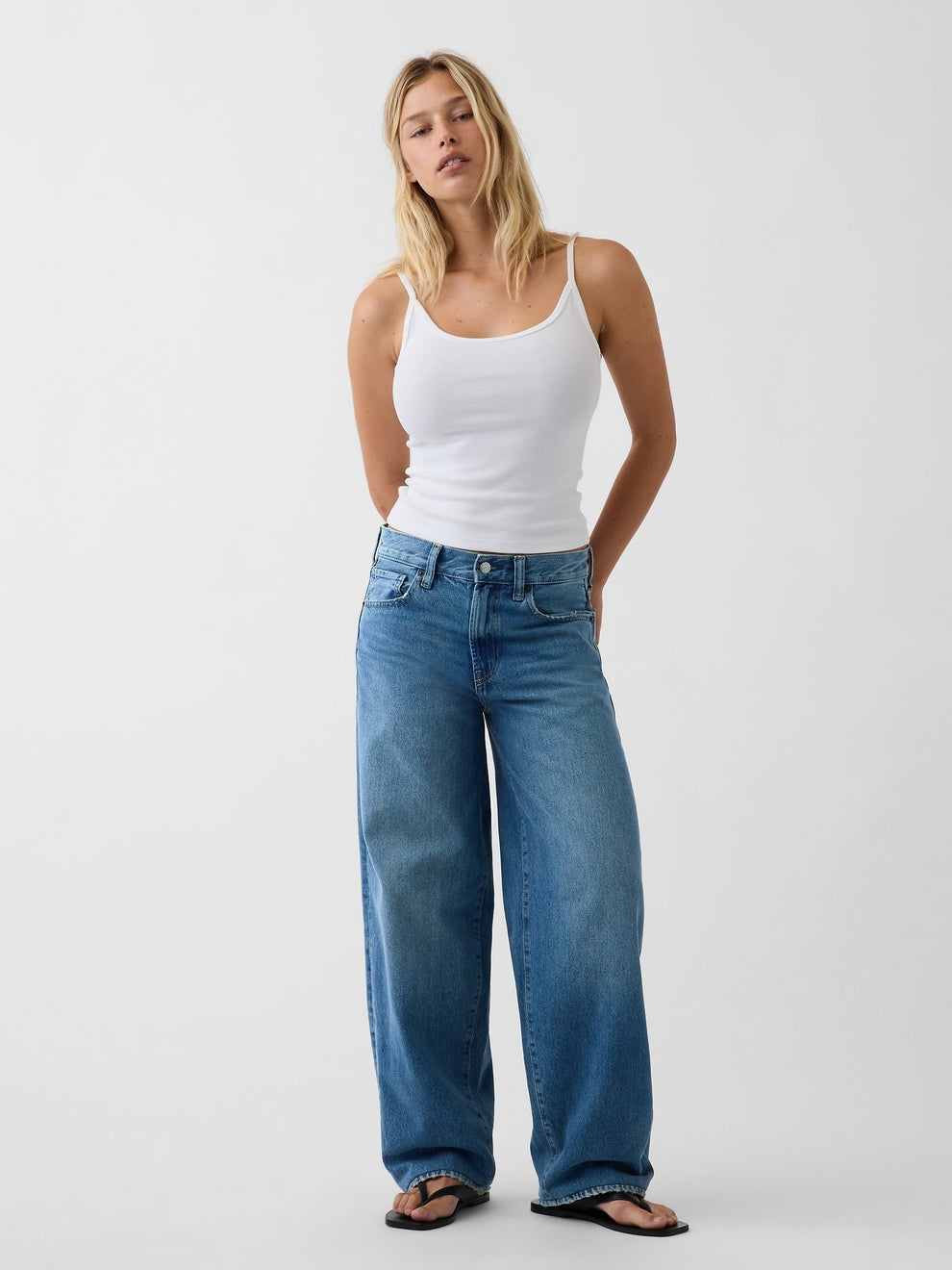 The Hailey Extra Baggy Jean - Light Indigo