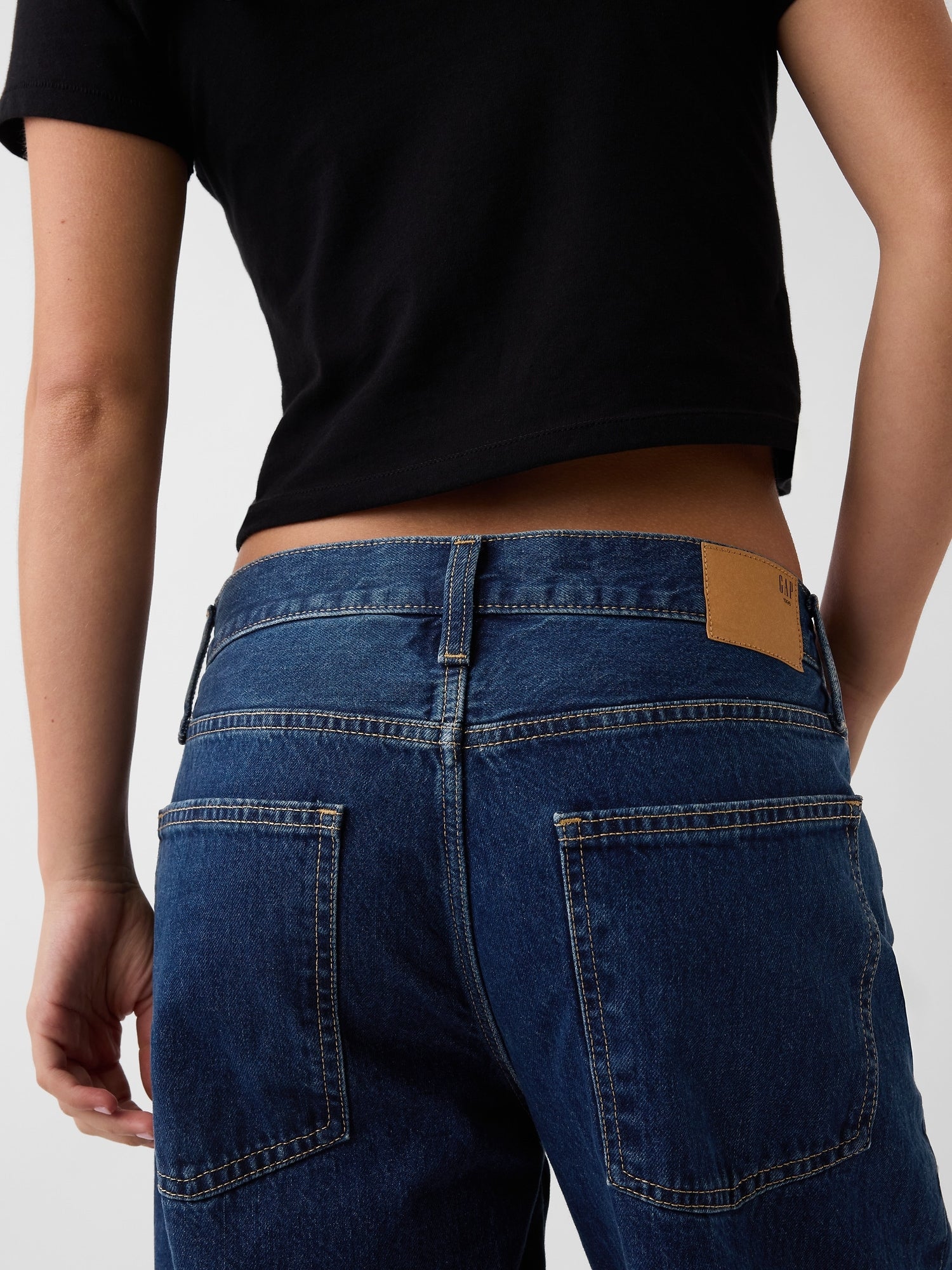 The Hailey Extra Baggy Jean - Medium Indigo
