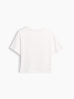 Gap Baby & Toddler Oversized T-Shirt in New off white, product-only back view