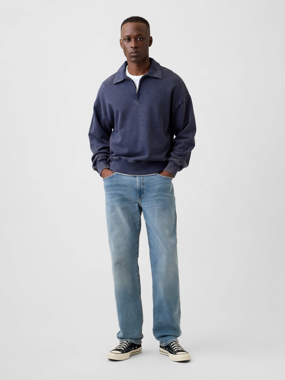 Straight Jeans - New medium wash