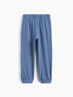 Gap Baby & Toddler Mix & Match Pull-On Joggers in Bainbridge blue, product-only back view